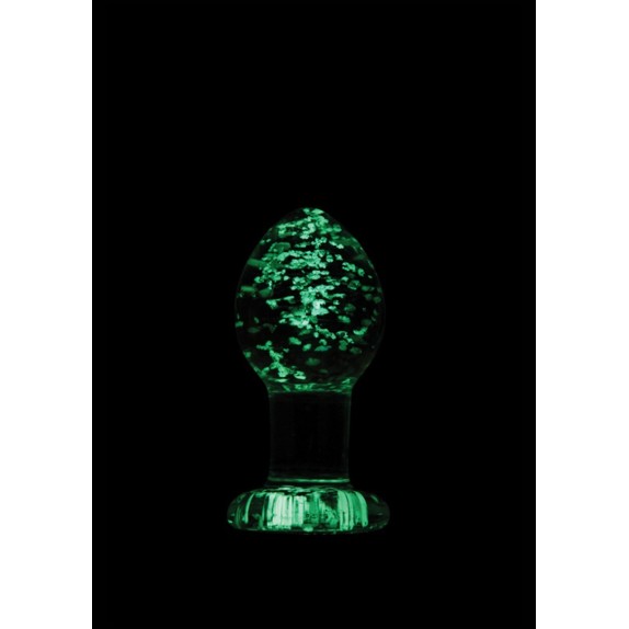 TAPPO ANALE IN VETRO FLUORESCENTE SEX TOY VARIE MISURE