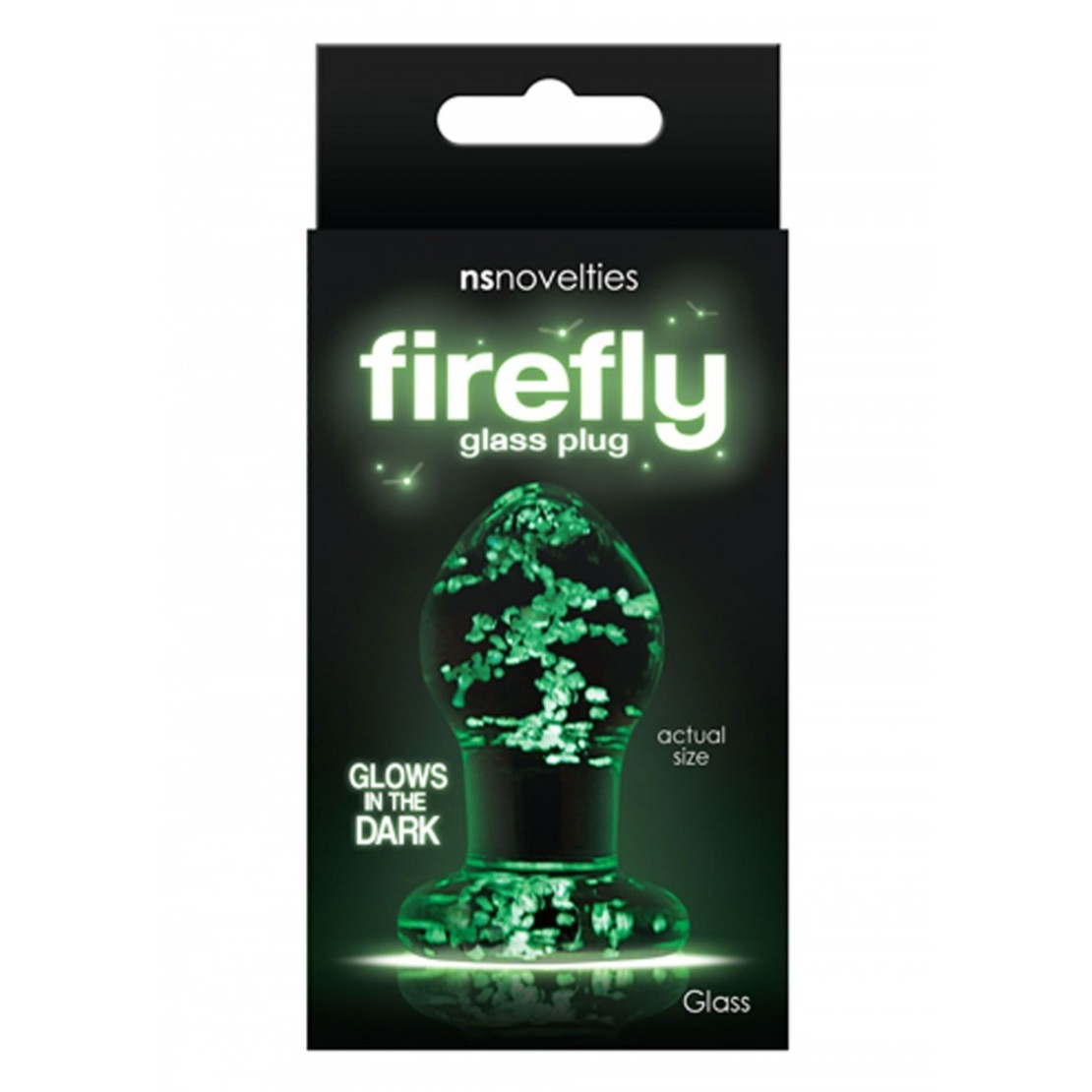TAPPO ANALE IN VETRO FLUORESCENTE SEX TOY VARIE MISURE