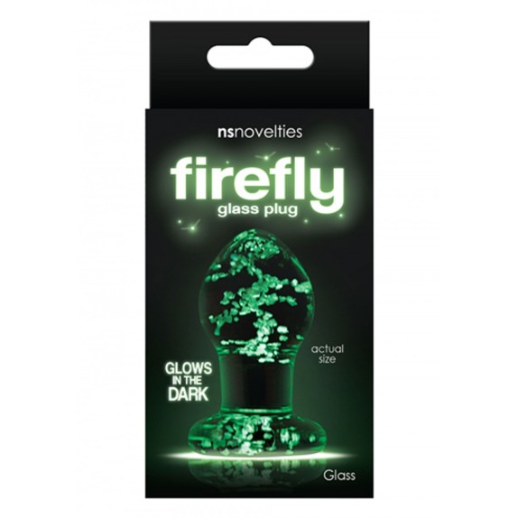 TAPPO ANALE IN VETRO FLUORESCENTE SEX TOY VARIE MISURE