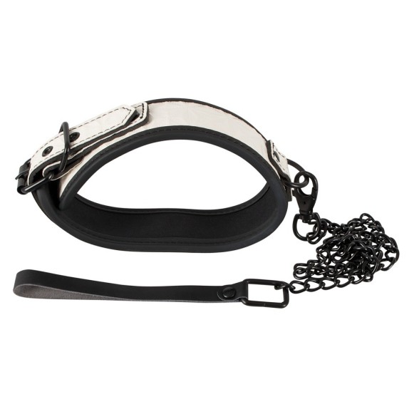 COLLARE IN SIMILPELLE SEX TOY CON GUINZAGLIO