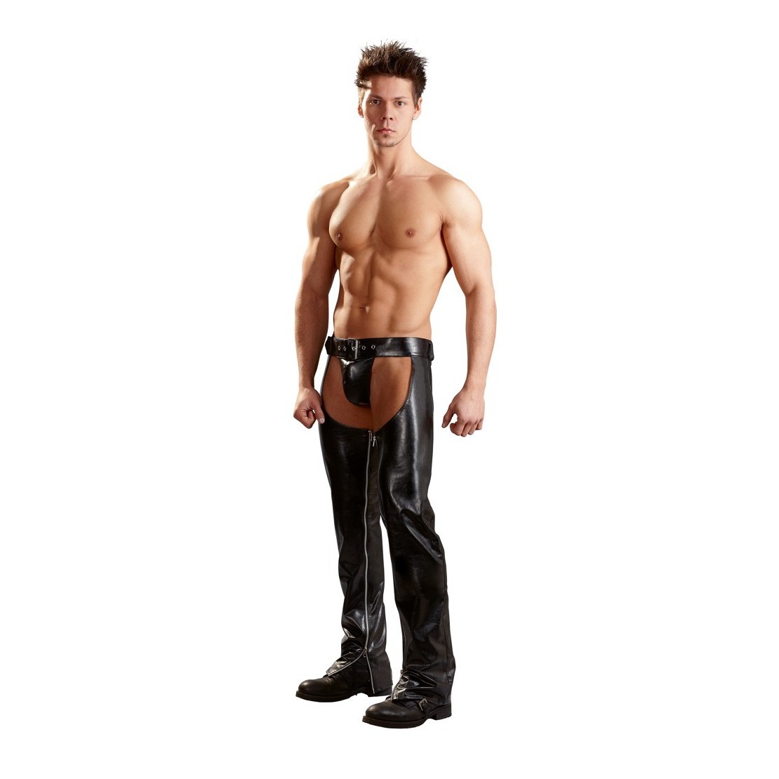 PANTALONI SEXY CON APERTURE PER STREAP MAN