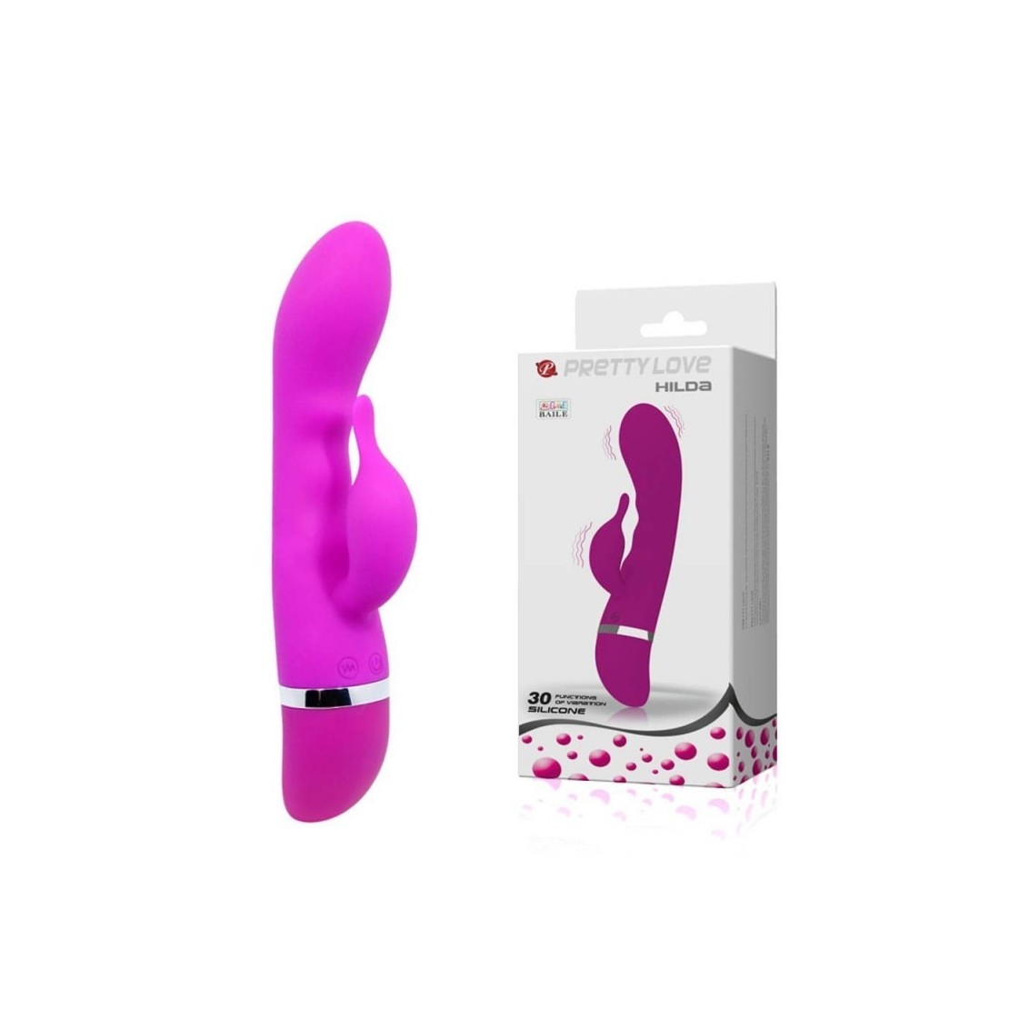 VIBRATORE RABBIT HILDA SEX TOY PUNTO G E CLITORIDE