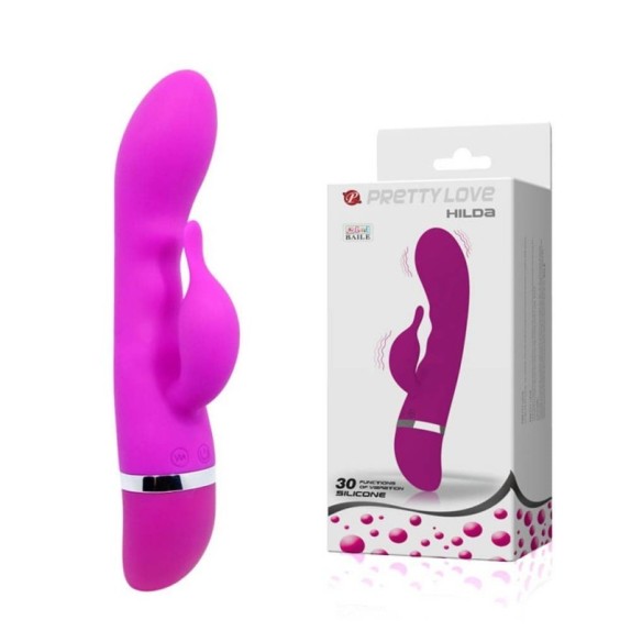 VIBRATORE RABBIT HILDA SEX TOY PUNTO G E CLITORIDE
