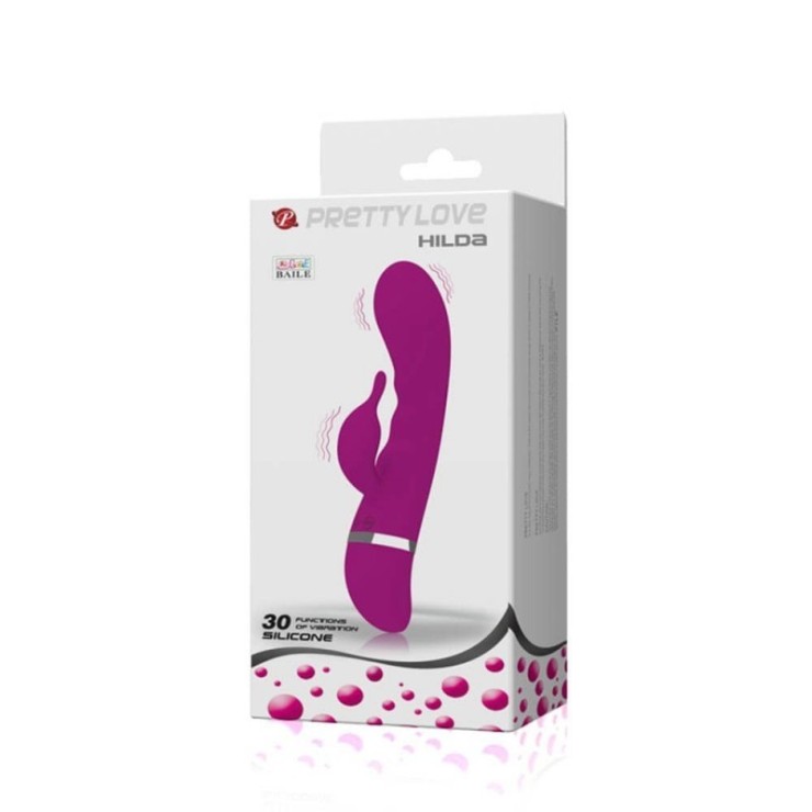 VIBRATORE RABBIT HILDA SEX TOY PUNTO G E CLITORIDE 2