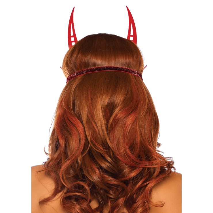 MASCHERA ROSSA GLITTERATA PER SEXY COSTUME DIAVOLO-DIAVOLETTA 2