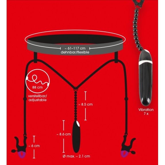STRING PER DONNA SEX TOY CON PERLE E PINZE