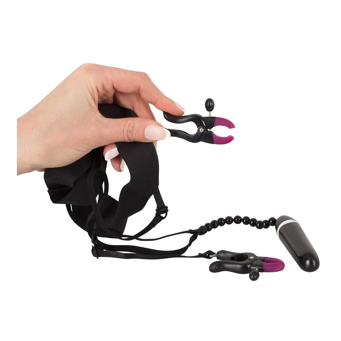 STRING PER DONNA SEX TOY CON PERLE E PINZE