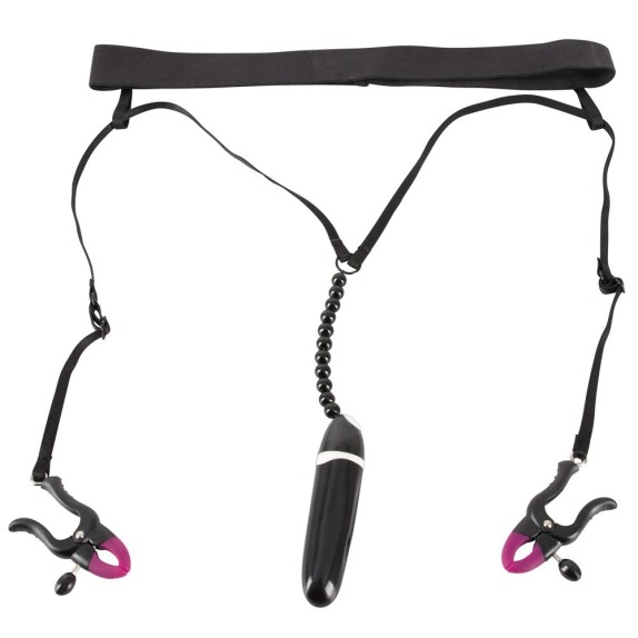 STRING PER DONNA SEX TOY CON PERLE E PINZE
