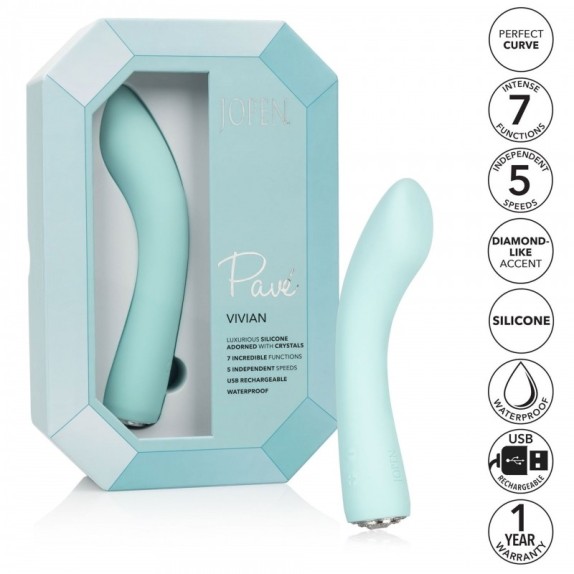 VIBRATORE VAGINALE IN SILICONE SEX TOY CON STRASS VIVIAN