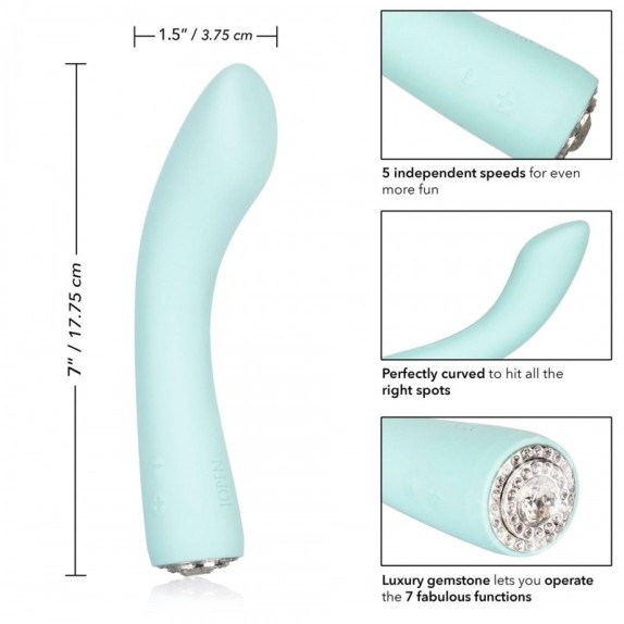 VIBRATORE VAGINALE IN SILICONE SEX TOY CON STRASS VIVIAN