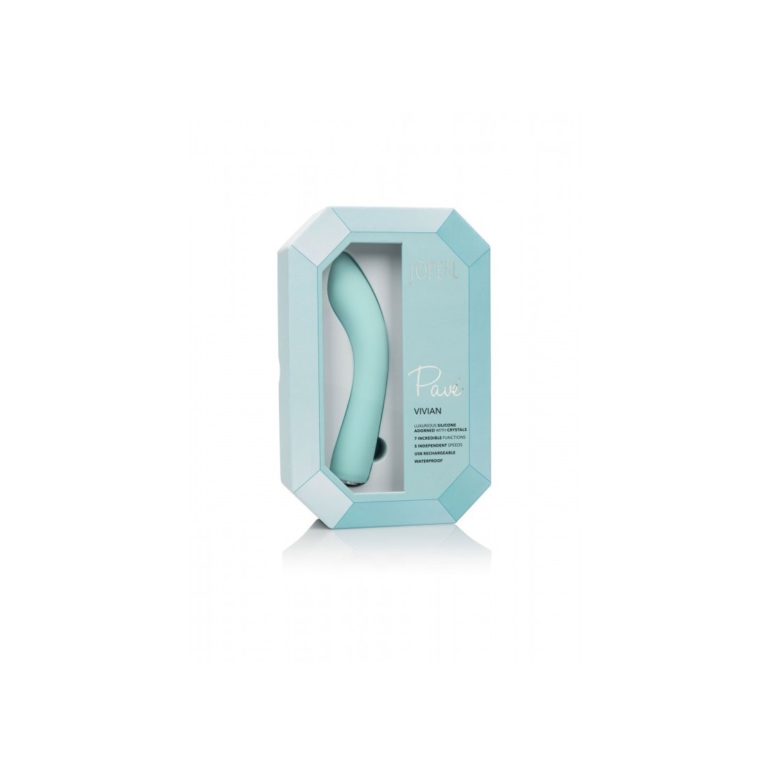 VIBRATORE VAGINALE IN SILICONE SEX TOY CON STRASS VIVIAN
