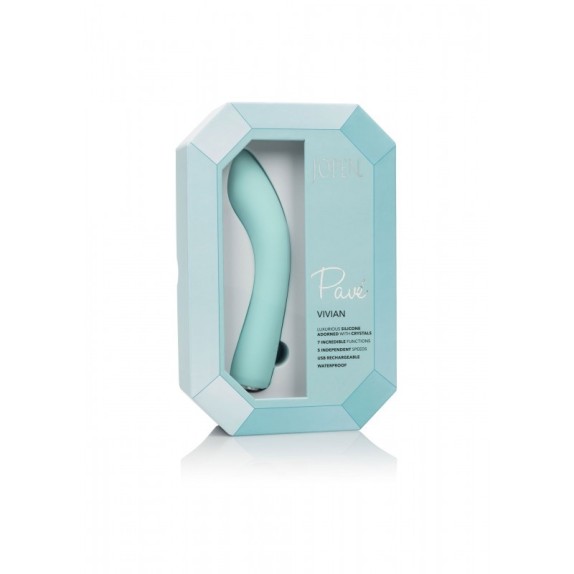 VIBRATORE VAGINALE IN SILICONE SEX TOY CON STRASS VIVIAN