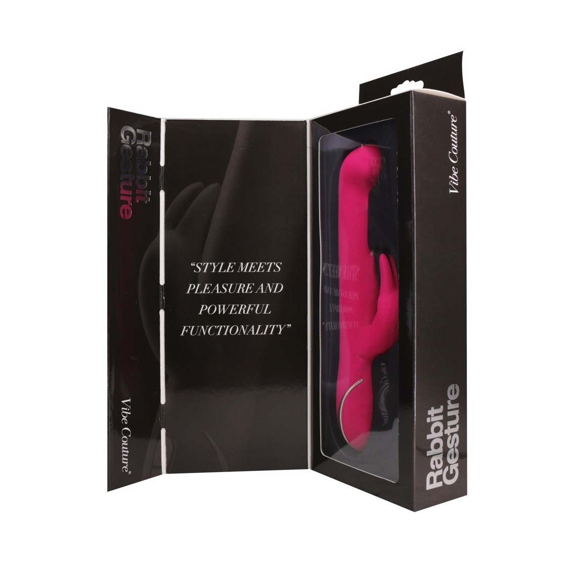 VIBRATORE RABBIT RICARICABILE SEX TOY IN SILICONE GESTURE