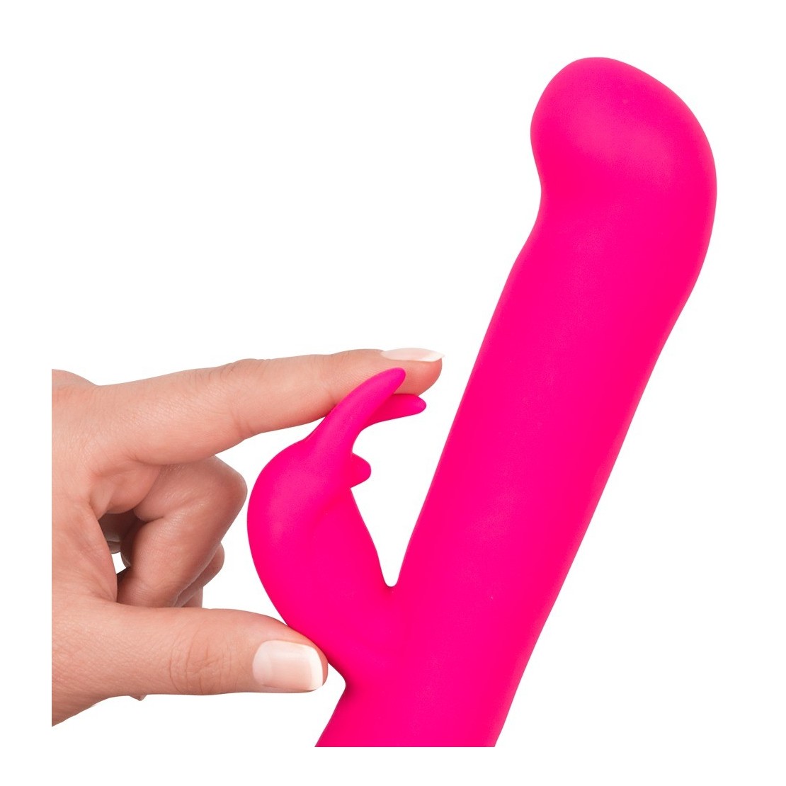 VIBRATORE RABBIT RICARICABILE SEX TOY IN SILICONE GESTURE