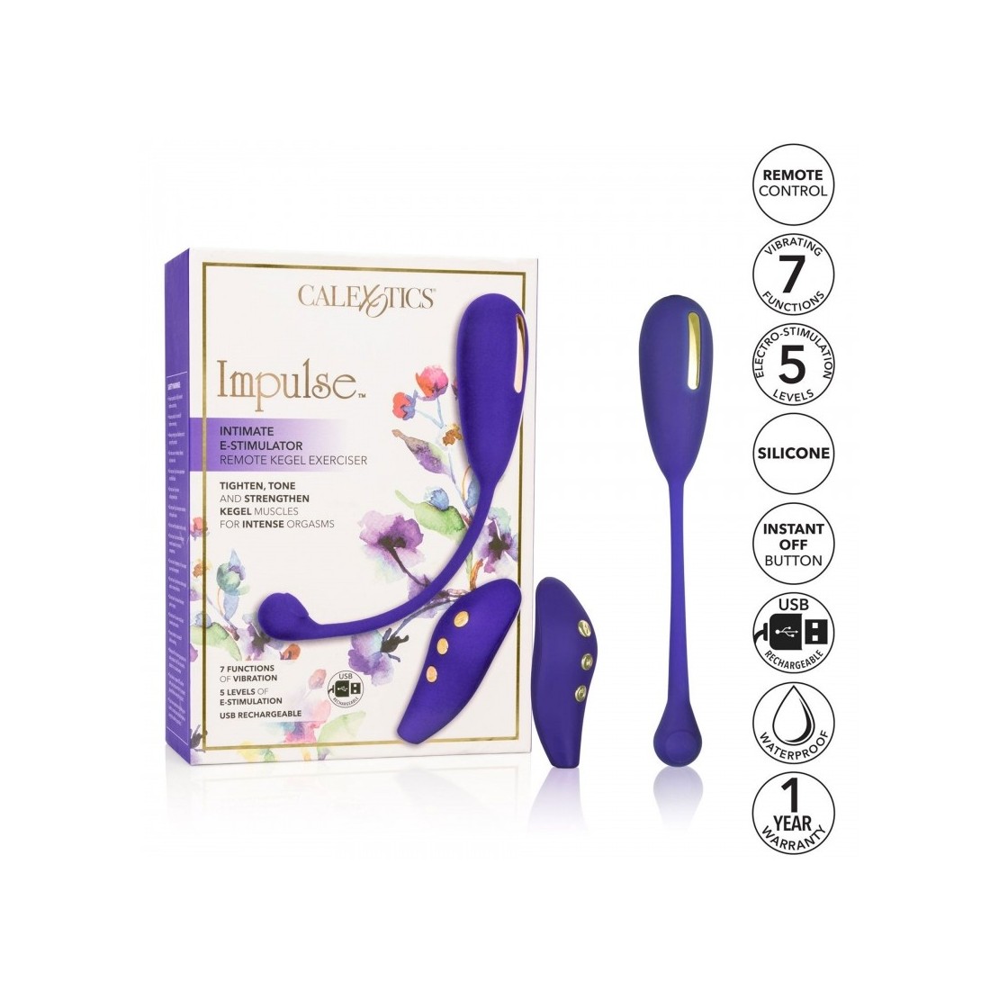 OVETTO VAGINALE VIBRANTE CON SCOSSE KEGEL EXERCISER
