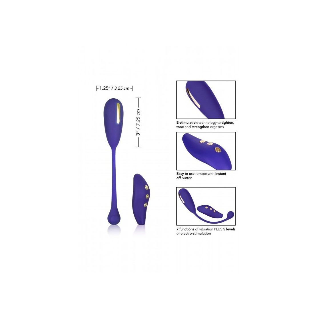 OVETTO VAGINALE VIBRANTE CON SCOSSE KEGEL EXERCISER