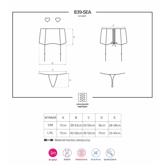 REGGICALZE SEXY PER DONNA CON COPRI CAPEZZOLI A CUORE