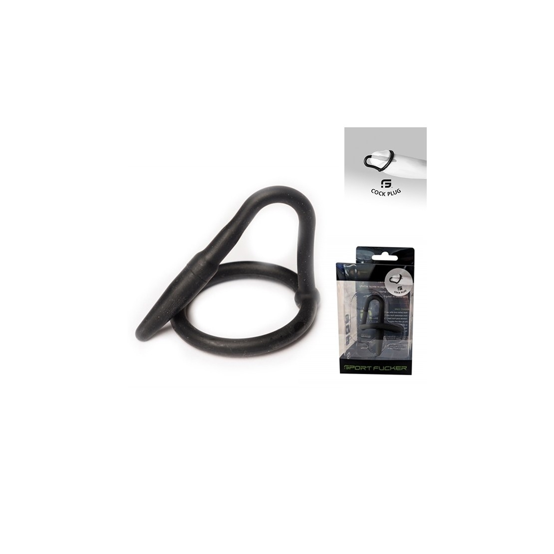 ANELLO PER PENE CON PLUG URETRALE SPERMA STOPPER