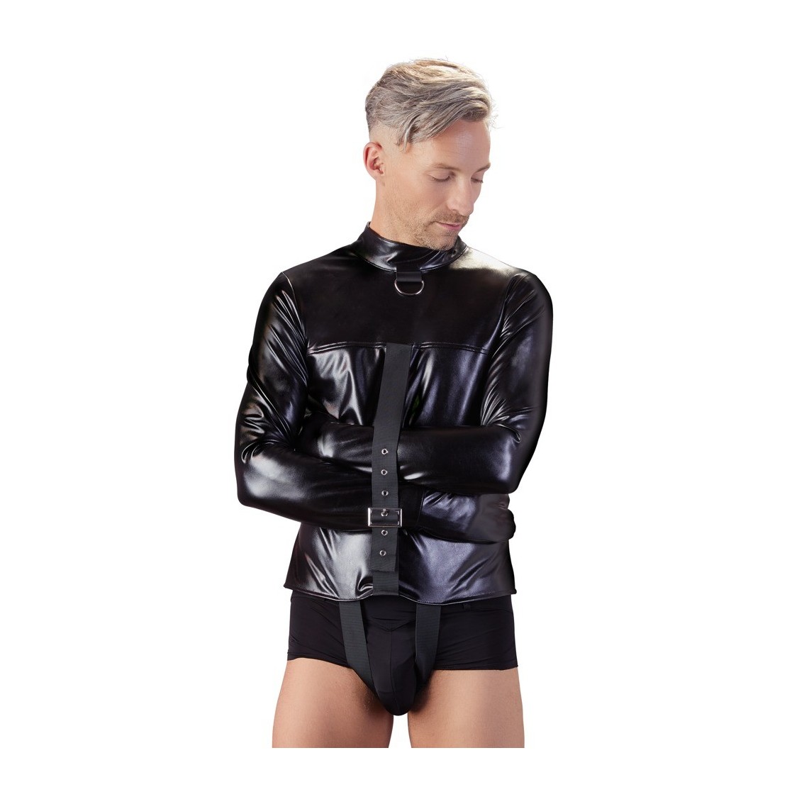 CAMICIA DI FORZA IMMOBILIZZATORE SEX TOY IN ECO PELLE