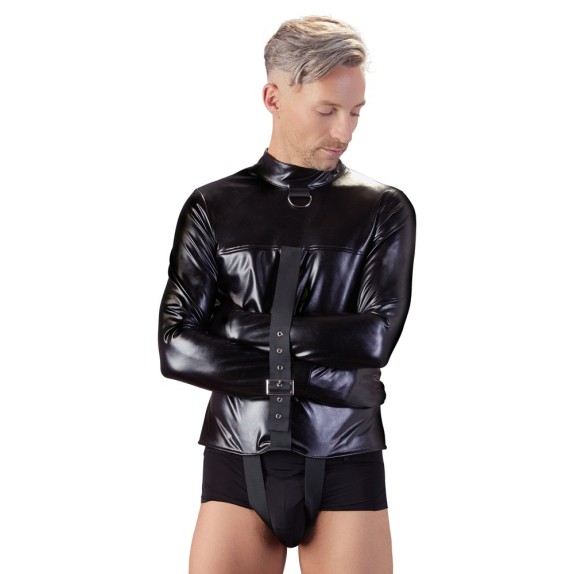 CAMICIA DI FORZA IMMOBILIZZATORE SEX TOY IN ECO PELLE