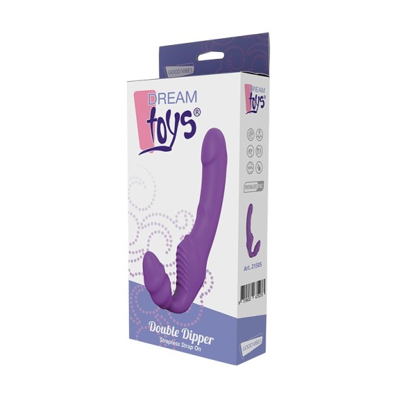 STRAP ON DOPPIO SENZA CINGHIE PER DONNA SEX TOY VIBRANTE