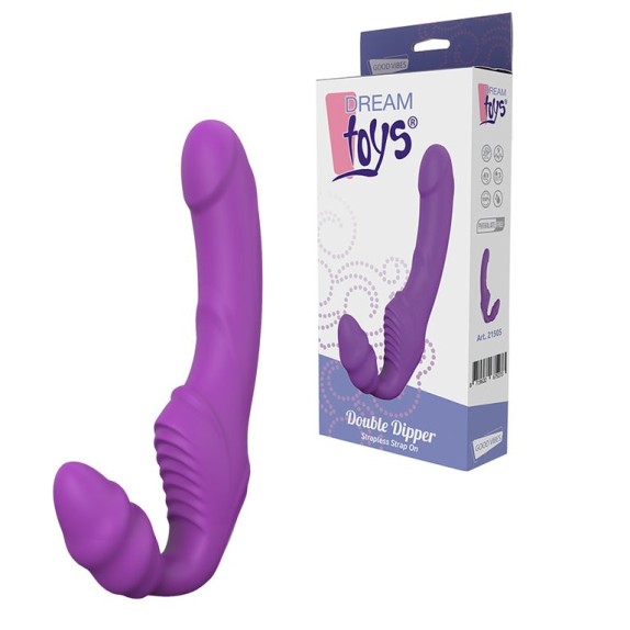 STRAP ON DOPPIO SENZA CINGHIE PER DONNA SEX TOY VIBRANTE
