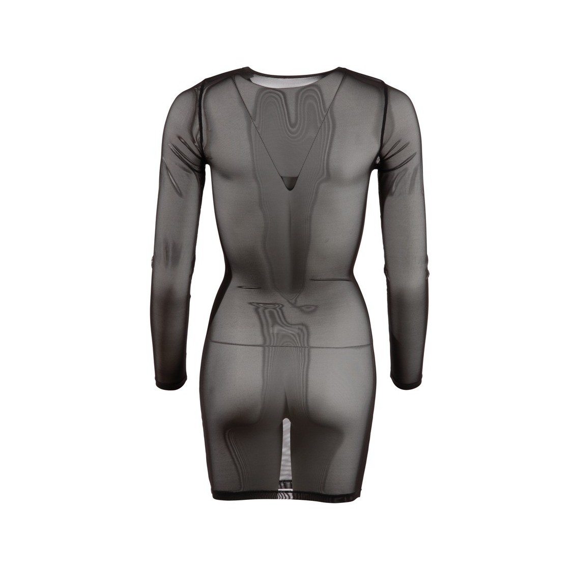 MINI ABITO SEXY PER DONNA IN TULLE TRASPARENTE