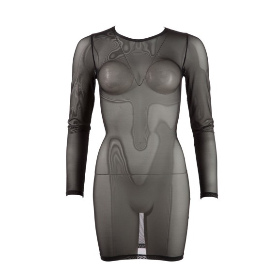 MINI ABITO SEXY PER DONNA IN TULLE TRASPARENTE