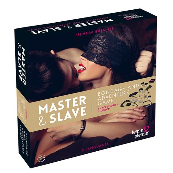 KIT SEXY PER LA COPPIA CON 13 ACCESSORI MASTER & SLAVE