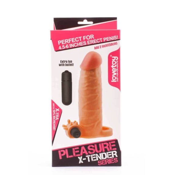 PROLUNGA PER PENE CON STIMOLAZIONE CLITORIDEA SLEEVE 1