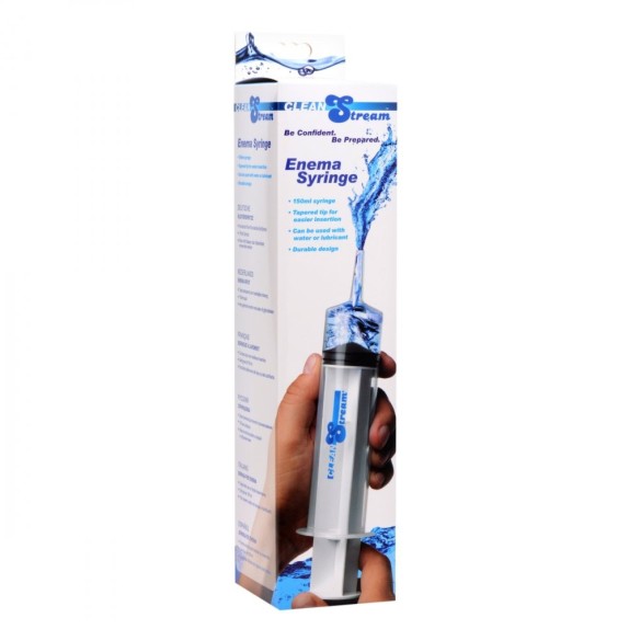 SIRINGA GRANDE PER LA PULIZIA ANALE SEX TOY 150 ML.