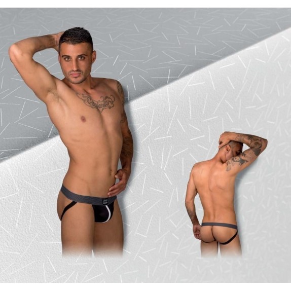 EROS VENEZIANI SLIP SEXY DA UOMO A SOSPENSORIO CON ELASTICO A RIGHE