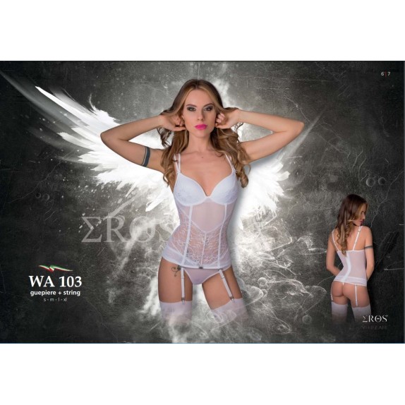 GUEPIERE SEXY PER DONNA IN PIZZO + STRING  EROS VENEZIANI