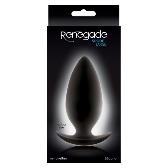 TAPPO-PLUG ANALE IN SILICONE SEX TOY RENEGADE SPADE LARGE