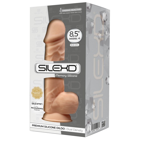 FALLO REALISTICO CON TESTICOLI IN SILICONE PREMIUM SILEXD 21.5CM