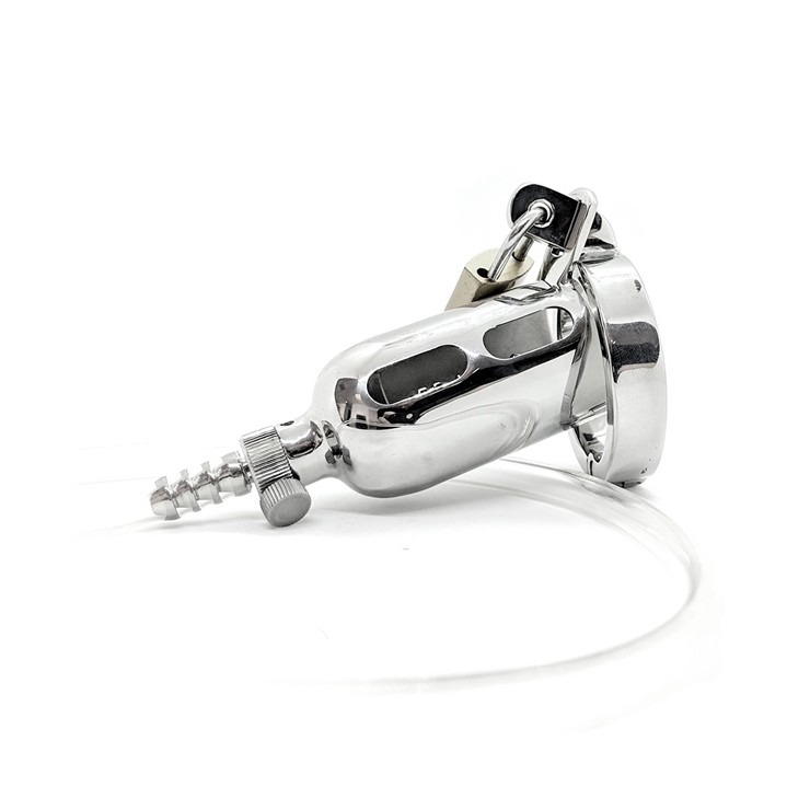 CINTURA DI CASTITA' PER UOMO IN ACCIAIO SEX TOY THE TAP 2