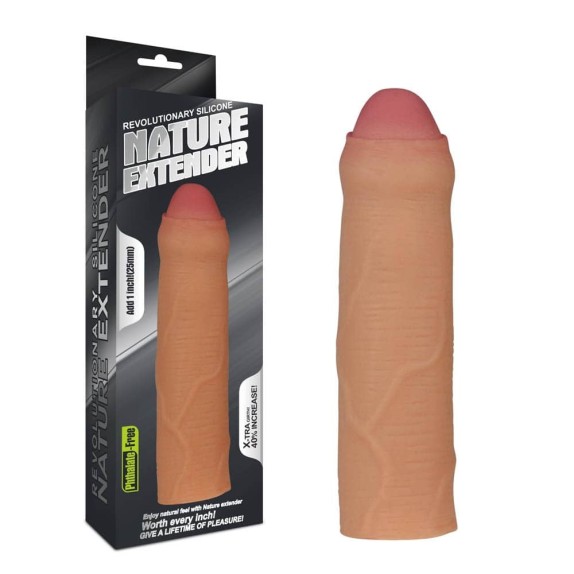 PROLUNGA PER PENE REALISTICA UNCUT REGOLABILE NATURE EXTENDER