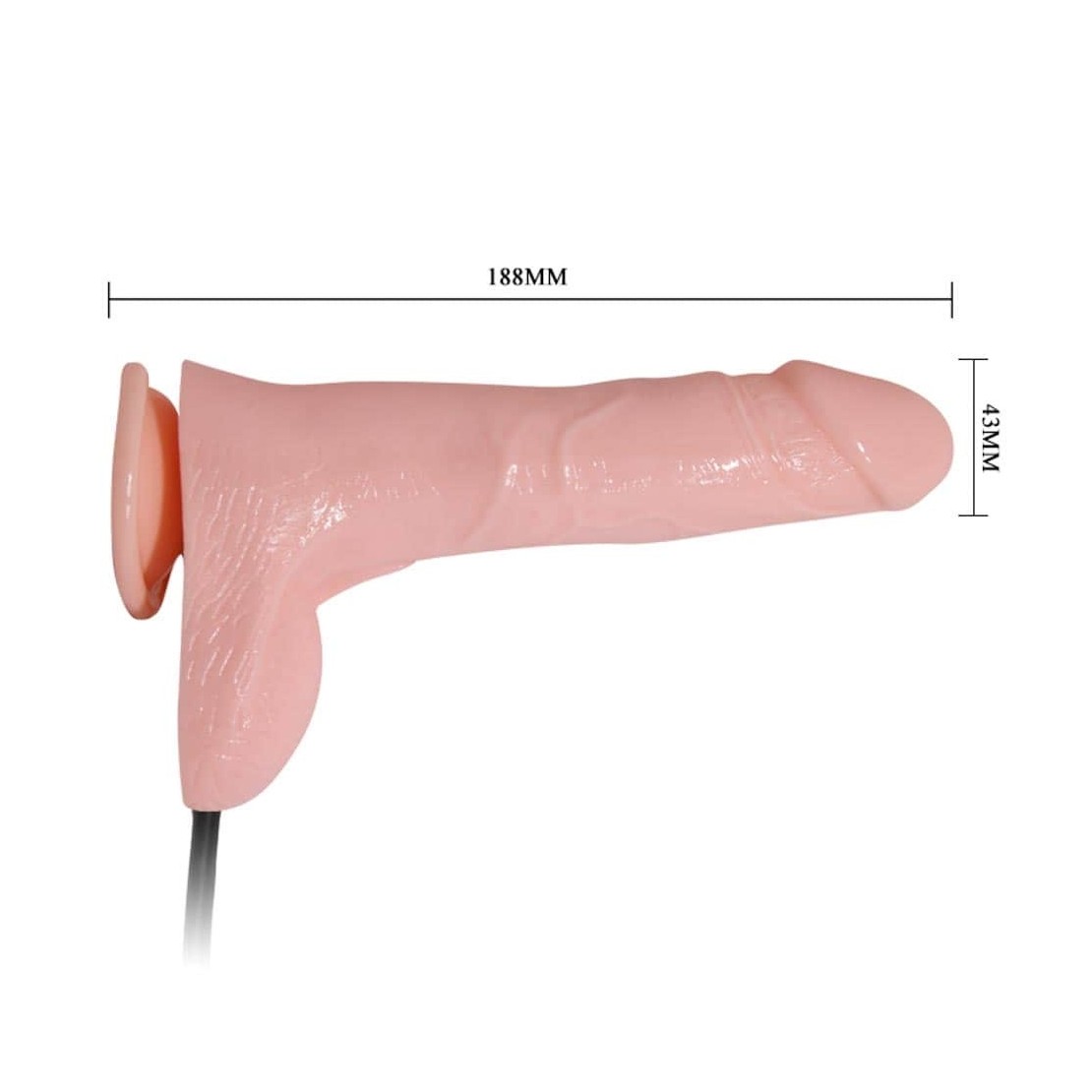 FALLO GONFIABILE REALISTICO SEX TOY CON VENTOSA