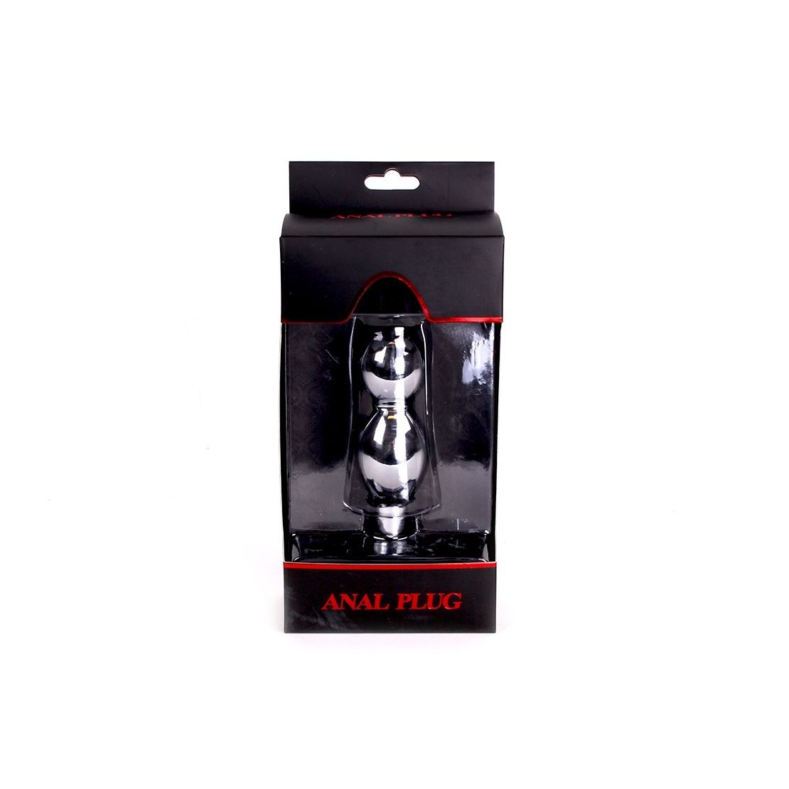 PLUG ANALE CON DOPPIA PALLA IN METALLO SEX TOY...