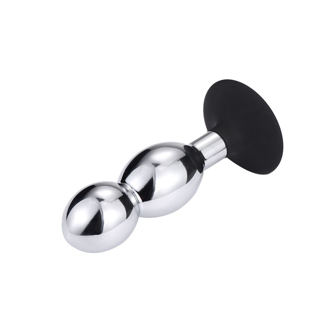 PLUG ANALE CON DOPPIA PALLA IN METALLO SEX TOY...