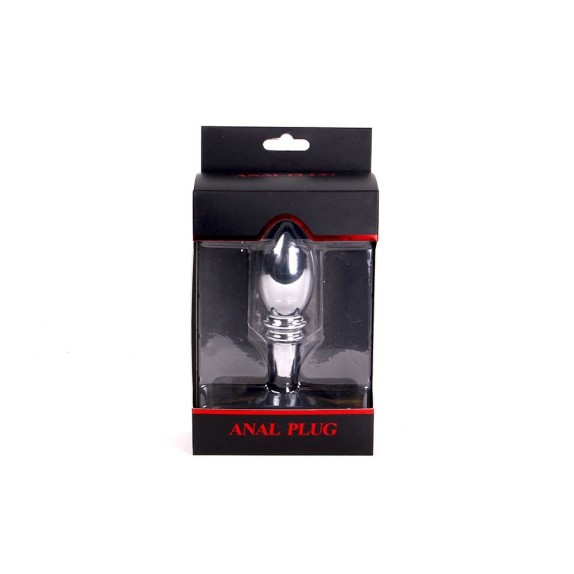 TAPPO-PLUG ANALE IN METALLO SEX TOY CON VENTOSA