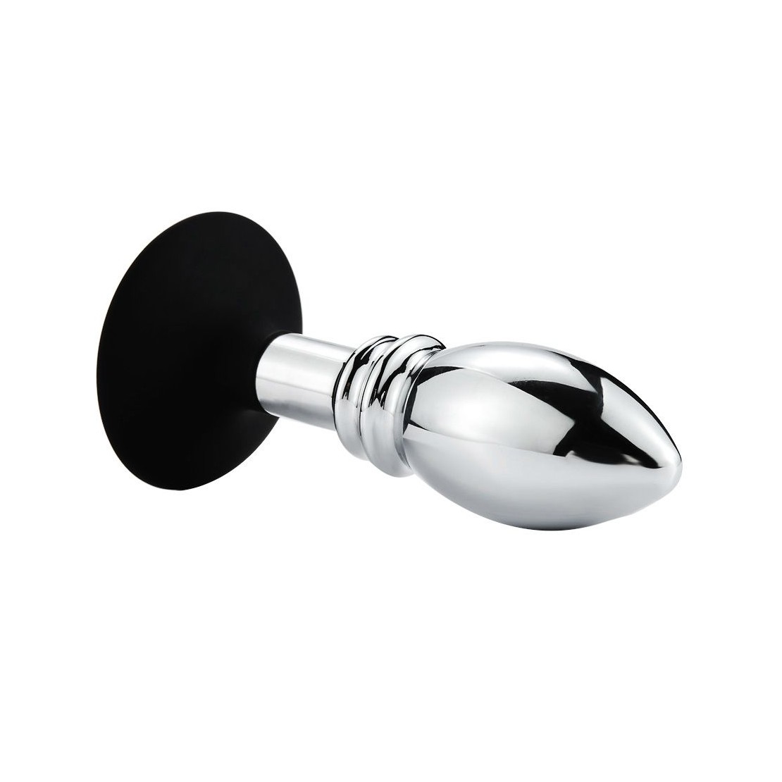 TAPPO-PLUG ANALE IN METALLO SEX TOY CON VENTOSA