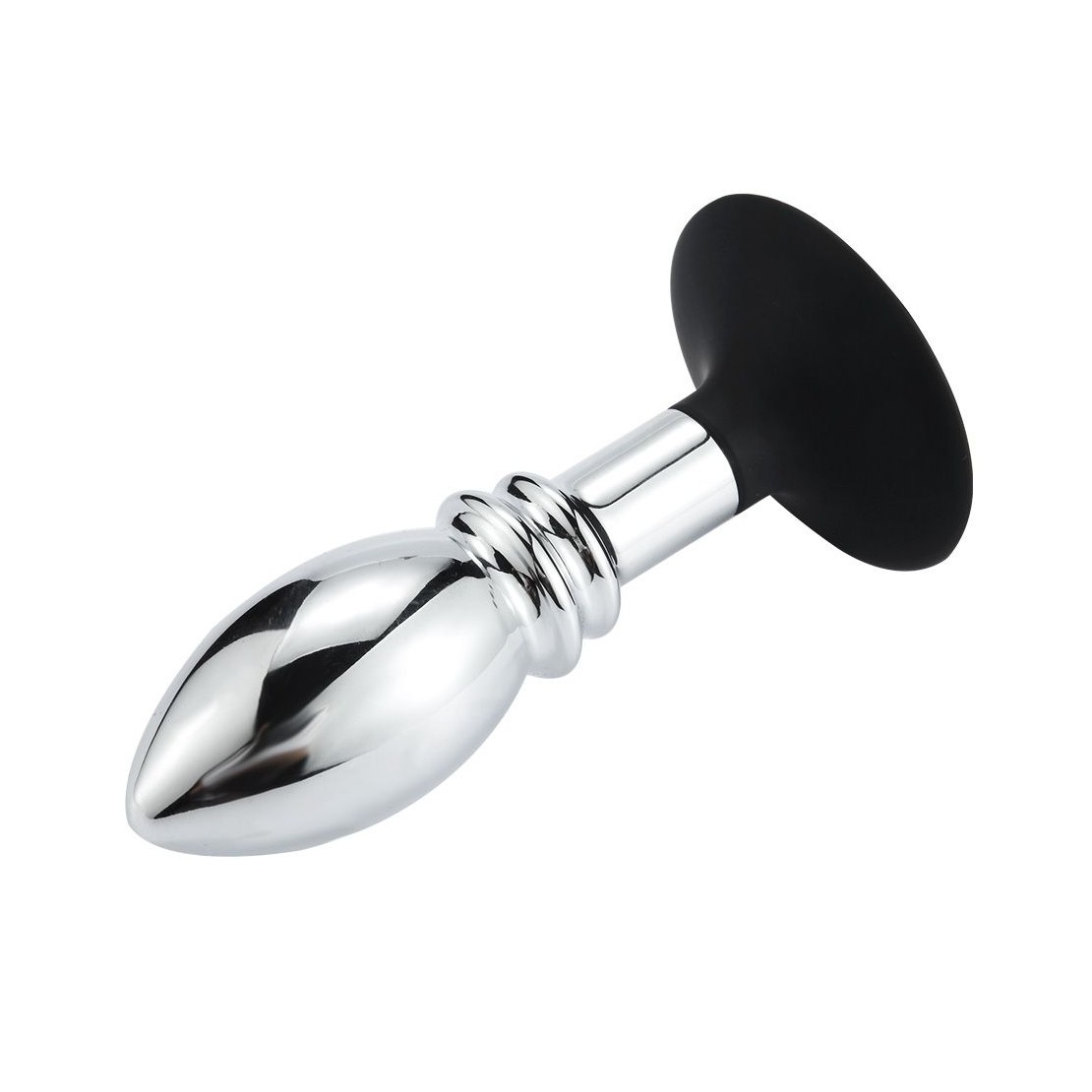 TAPPO-PLUG ANALE IN METALLO SEX TOY CON VENTOSA