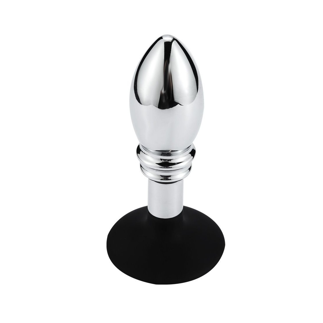 TAPPO-PLUG ANALE IN METALLO SEX TOY CON VENTOSA