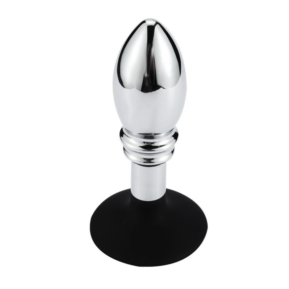 TAPPO-PLUG ANALE IN METALLO SEX TOY CON VENTOSA