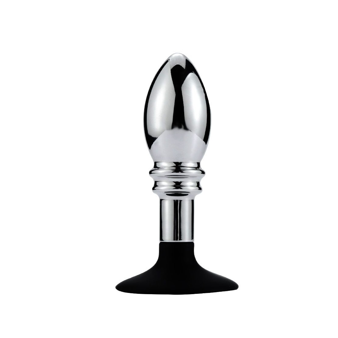 TAPPO-PLUG ANALE IN METALLO SEX TOY CON VENTOSA