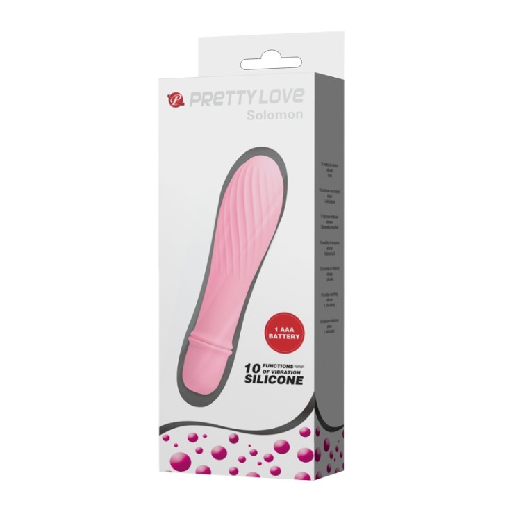 MINI VIBRATORE VAGINALE CON RILIEVI SEX TOY SOLOMON