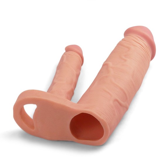 PROLUNGA REALISTICA PER PENE DOPPIA PENETRAZIONE SEX TOY