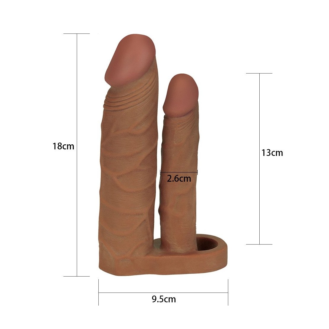PROLUNGA PER PENE REALISTICA MORBIDA PER DOPPIA...