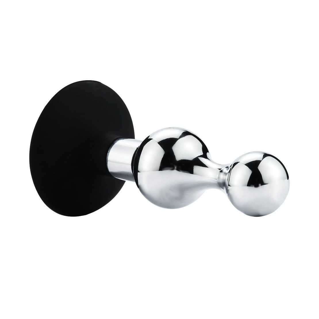 TAPPO-PLUG ANALE IN METALLO CON VENTOSA SEX TOY...